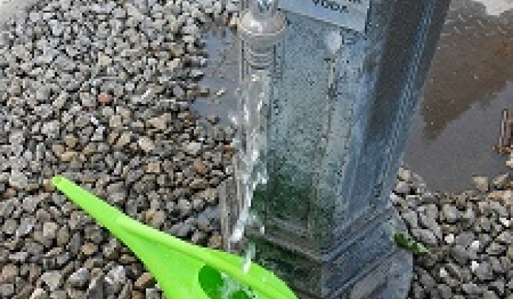 Zákaz čerpanie vody na cintoríne